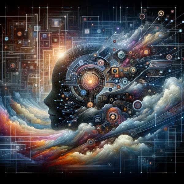 Conceptual artificial intelligence artwork